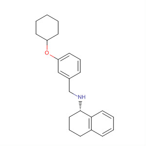 475206-03-2  1-Naphthalenamine,N-[[3-(cyclohexyloxy)phenyl]methyl]-1,2,3,4-tetrahydro-, (1S)-
