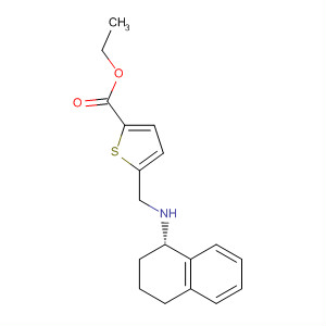 475206-69-0  2-Thiophenecarboxylic acid,5-[[[(1S)-1,2,3,4-tetrahydro-1-naphthalenyl]amino]methyl]-, ethyl ester