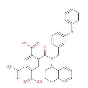 475206-91-8  1,4-Benzenedicarboxylic acid,2-(aminocarbonyl)-5-[[[(3-phenoxyphenyl)methyl][(1S)-1,2,3,4-tetrahydro-1-naphthalenyl]amino]carbonyl]-