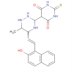 475631-41-5  4,6(1H,5H)-Pyrimidinedione,dihydro-5-[5-[2-(2-hydroxy-1-naphthalenyl)ethenyl]-6-methyl-1,2,4-triazin-3-yl]-2-thioxo-