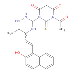 475631-55-1  4,6(1H,5H)-Pyrimidinedione,1-acetyldihydro-3-[5-[2-(2-hydroxy-1-naphthalenyl)ethenyl]-6-methyl-1,2,4-triazin-3-yl]-2-thioxo-