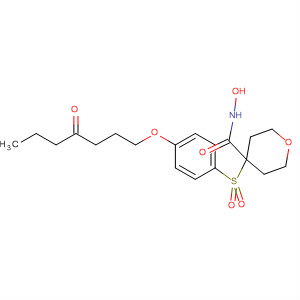 476182-64-6  2H-Pyran-4-carboxamide,tetrahydro-N-hydroxy-4-[[4-[(4-oxoheptyl)oxy]phenyl]sulfonyl]-