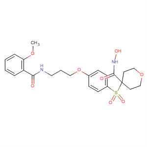 476183-19-4  2H-Pyran-4-carboxamide,tetrahydro-N-hydroxy-4-[[4-[3-[(2-methoxybenzoyl)amino]propoxy]phenyl]sulfonyl]-