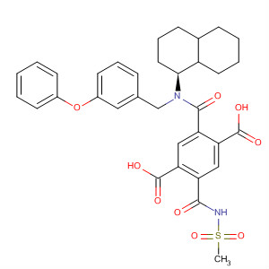 476489-91-5  1,4-Benzenedicarboxylic acid,2-[[(methylsulfonyl)amino]carbonyl]-5-[[[(3-phenoxyphenyl)methyl][(1S)-1,2,3,4-tetrahydro-1-naphthalenyl]amino]carbonyl]-