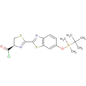 476622-69-2  4-Thiazolecarbonyl chloride,2-[6-[[(1,1-dimethylethyl)dimethylsilyl]oxy]-2-benzothiazolyl]-4,5-dihydro-,(4R)-