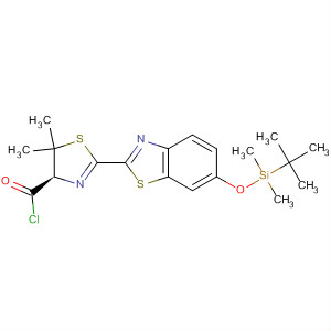 476622-71-6  4-Thiazolecarbonyl chloride,2-[6-[[(1,1-dimethylethyl)dimethylsilyl]oxy]-2-benzothiazolyl]-4,5-dihydro-5,5-dimethyl-, (4R)-