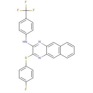 476638-35-4  Benzo[g]quinoxalin-2-amine,3-[(4-fluorophenyl)thio]-N-[4-(trifluoromethyl)phenyl]-