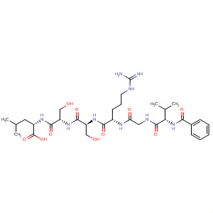 476679-10-4  L-Leucine, N-benzoyl-L-valylglycyl-L-arginyl-L-seryl-L-seryl-