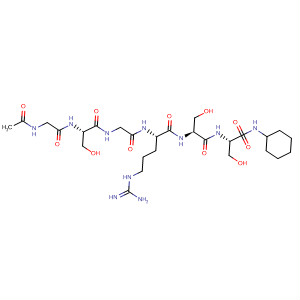 476679-53-5  L-Serinamide, N-acetylglycyl-L-serylglycyl-L-arginyl-L-seryl-N-cyclohexyl-