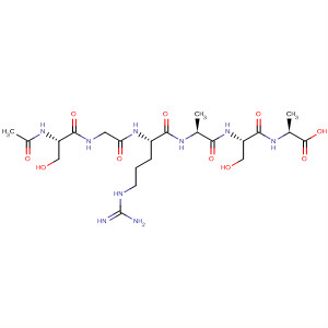 476682-04-9  L-Alanine, N-acetyl-L-serylglycyl-L-arginyl-L-alanyl-L-seryl-