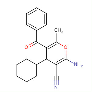 477305-44-5  4H-Pyran-3-carbonitrile, 2-amino-5-benzoyl-4-cyclohexyl-6-methyl-