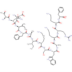 477321-07-6  L-Phenylalanine,L-threonyl-L-a-aspartyl-L-asparaginyl-L-isoleucyl-L-phenylalanyl-L-alanyl-L-isoleucyl-L-lysyl-L-seryl-L-tryptophyl-L-alanyl-L-lysyl-L-arginyl-L-lysyl-