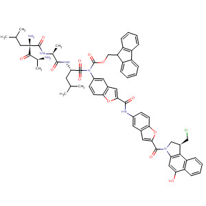 477328-61-3  Leucinamide,N-[(9H-fluoren-9-ylmethoxy)carbonyl]-b-alanylleucylalanyl-N-[2-[[[2-[[(1S)-1-(chloromethyl)-1,2-dihydro-5-hydroxy-3H-benz[e]indol-3-yl]carbonyl]-5-benzofuranyl]amino]carbonyl]-5-benzofuranyl]-