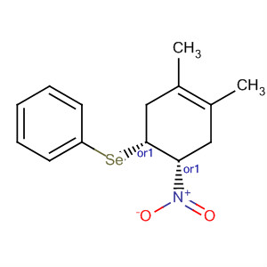 477331-15-0  Benzene, [[(1R,6S)-3,4-dimethyl-6-nitro-3-cyclohexen-1-yl]seleno]-, rel-