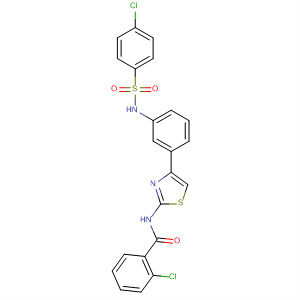 477334-77-3  Benzamide,2-chloro-N-[4-[3-[[(4-chlorophenyl)sulfonyl]amino]phenyl]-2-thiazolyl]-