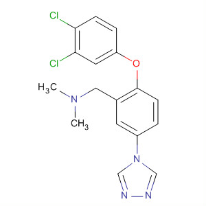 477337-67-0  Benzenemethanamine, 2- (3,4-dichlorophenoxy) -N, N-dimethyl-5- (4H-1,2,4-triazol-4-yl) -