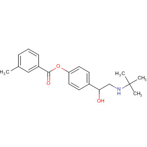 47749-79-1  Benzoic acid, 3-methyl-,4-[2-[(1,1-dimethylethyl)amino]-1-hydroxyethyl]-1,2-phenylene ester