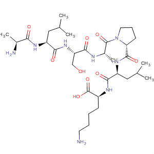 477528-06-6  L-Lysine, L-alanyl-L-leucyl-L-seryl-L-alanyl-L-prolyl-L-leucyl-