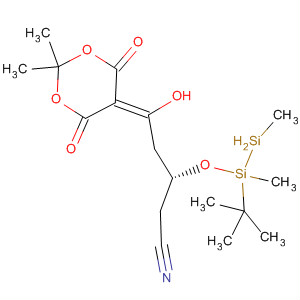 477541-56-3  Pentanenitrile,5-(2,2-dimethyl-4,6-dioxo-1,3-dioxan-5-ylidene)-3-[[(1,1-dimethylethyl)dimethylsilyl]oxy]-5-hydroxy-, (3R)-