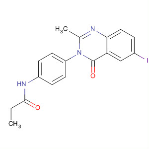 477552-72-0  Propanamide, N-[4-(6-iodo-2-methyl-4-oxo-3(4H)-quinazolinyl)phenyl]-