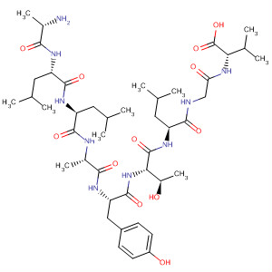 477563-07-8  L-Valine,L-alanyl-L-leucyl-L-leucyl-L-alanyl-L-tyrosyl-L-threonyl-L-leucylglycyl- 477563-07-8  L-Valine,L-alanyl-L-leucyl-L-leucyl-L-alanyl-L-tyrosyl-L-threonyl-L-leucylglycyl-