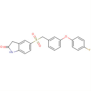477573-42-5  2H-Indol-2-one,5-[[[3-(4-fluorophenoxy)phenyl]methyl]sulfonyl]-1,3-dihydro-