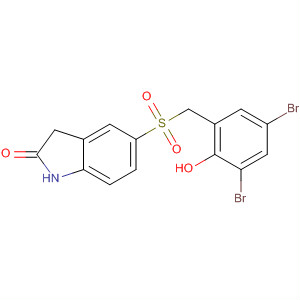 477573-43-6  2H-Indol-2-one,5-[[(3,5-dibromo-2-hydroxyphenyl)methyl]sulfonyl]-1,3-dihydro-
