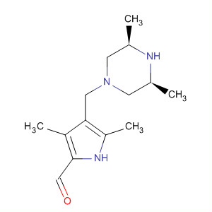 477576-11-7  1H-Pyrrole-2-carboxaldehyde,4-[[(3S,5R)-3,5-dimethyl-1-piperazinyl]methyl]-3,5-dimethyl-