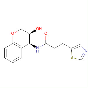 477578-27-1  5-Thiazolepropanamide,N-[(3S,4S)-3,4-dihydro-3-hydroxy-2H-1-benzopyran-4-yl]-