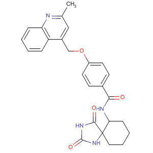477581-79-6  Benzamide,N-(2,4-dioxo-1,3-diazaspiro[4.5]dec-6-yl)-4-[(2-methyl-4-quinolinyl)methoxy]-