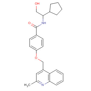 477584-85-3  Benzamide,N-(1-cyclopentyl-2-hydroxyethyl)-4-[(2-methyl-4-quinolinyl)methoxy]-