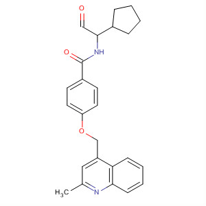477584-86-4  Benzamide,N-(1-cyclopentyl-2-oxoethyl)-4-[(2-methyl-4-quinolinyl)methoxy]-
