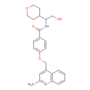 477584-92-2  Benzamide,N-[2-hydroxy-1-(tetrahydro-2H-pyran-4-yl)ethyl]-4-[(2-methyl-4-quinolinyl)methoxy]-