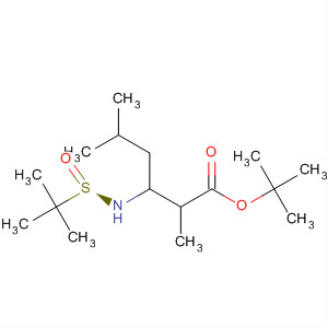 477586-78-0  Hexanoic acid, 3-[[(R)-(1,1-dimethylethyl)sulfinyl]amino]-2,5-dimethyl-,1,1-dimethylethyl ester, (2S,3R)-