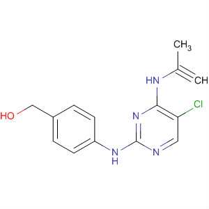 477589-84-7  Benzenemethanol,4-[[5-chloro-4-(2-propynylamino)-2-pyrimidinyl]amino]-