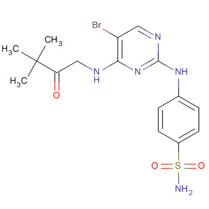 477590-27-5  benzensolfafamide,4-[[5-bromo-4-[(3,3-dimetil-2-ossobutil)ammino]-2-pirimidinil]ammino]-