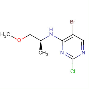 477592-91-9  4-Pyrimidinamine, 5-bromo-2-chloro-N-[(1S)-2-methoxy-1-methylethyl]-