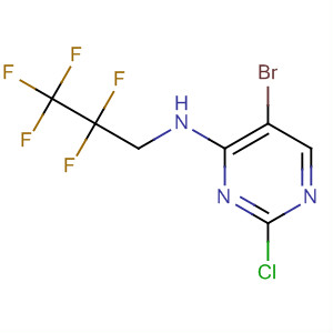 477593-53-6  4-Pyrimidinamine, 5-bromo-2-chloro-N-(2,2,3,3,3-pentafluoropropyl)-