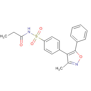 477594-28-8  Propanamide, N-[[4-(3-methyl-5-phenyl-4-isoxazolyl)phenyl]sulfonyl]-