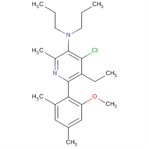 477597-35-6  3-Pyridinamine,4-chloro-5-ethyl-6-(2-methoxy-4,6-dimethylphenyl)-2-methyl-N,N-dipropyl-
