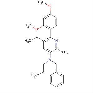 477597-55-0  3-Pyridinamine,6-(2,4-dimethoxyphenyl)-5-ethyl-2-methyl-N-(phenylmethyl)-N-propyl-