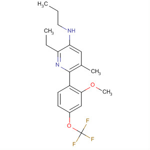 477597-69-6  3-Pyridinamine,2-ethyl-6-[2-methoxy-4-(trifluoromethoxy)phenyl]-5-methyl-N-propyl-
