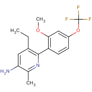 477597-92-5  3-Pyridinamine,5-ethyl-6-[2-methoxy-4-(trifluoromethoxy)phenyl]-2-methyl-
