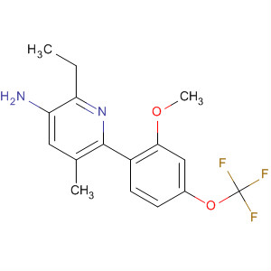 477598-48-4  3-Pyridinamine,2-ethyl-6-[2-methoxy-4-(trifluoromethoxy)phenyl]-5-methyl-