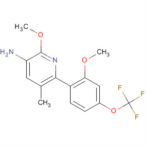 477598-61-1  3-Pyridinamine,2-methoxy-6-[2-methoxy-4-(trifluoromethoxy)phenyl]-5-methyl-