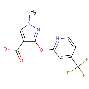 477697-74-8  1H-Pyrazole-4-carboxylic acid,1-methyl-3-[[4-(trifluoromethyl)-2-pyridinyl]oxy]-