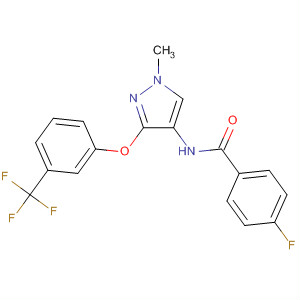 477698-23-0  Benzamide,4-fluoro-N-[1-methyl-3-[3-(trifluoromethyl)phenoxy]-1H-pyrazol-4-yl]-