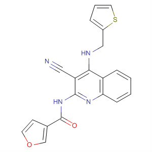 477707-11-2  3-Furancarboxamide,N-[3-cyano-4-[(2-thienylmethyl)amino]-2-quinolinyl]-