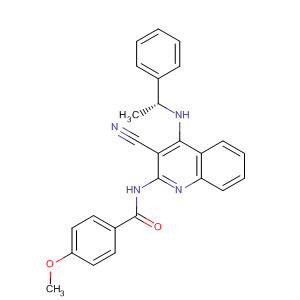 477707-29-2  Benzamide,N-[3-cyano-4-[[(1R)-1-phenylethyl]amino]-2-quinolinyl]-4-methoxy-
