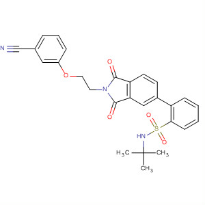 477716-87-3  Benzenesulfonamide,2-[2-[2-(3-cyanophenoxy)ethyl]-2,3-dihydro-1,3-dioxo-1H-isoindol-5-yl]-N-(1,1-dimethylethyl)-